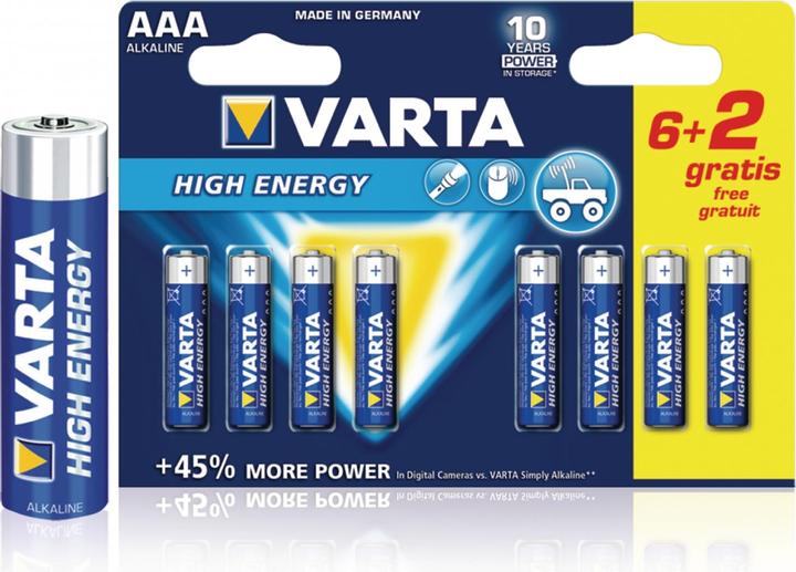 Produktbild Varta 4903 B6+2 (8 Stk., AAA)