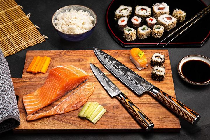 Produktbild Wolfblood Damastmesser Set 2er (19 cm)