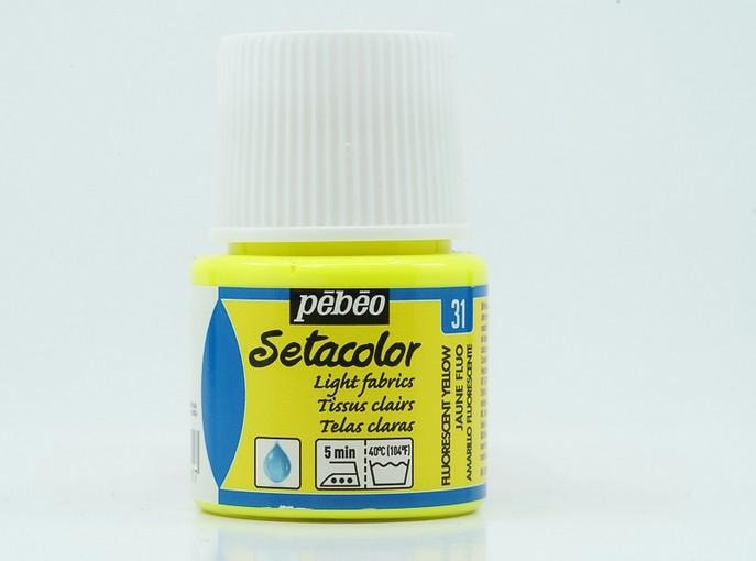 Immagine prodotto Pebeo Setacolor Tessuti Chiari (Giallo neon, 45 ml)