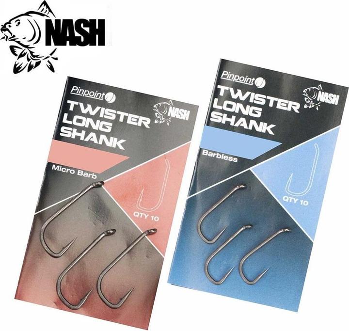 Actual product image Nashi hook pinpoint twister long shank size 7 without swivel