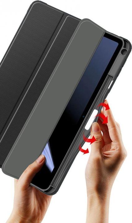 Actual product image Dux Ducis Toby Armored Flip Smart Case for Oppo Pad with pen holder, black (Oppo Pad SE)