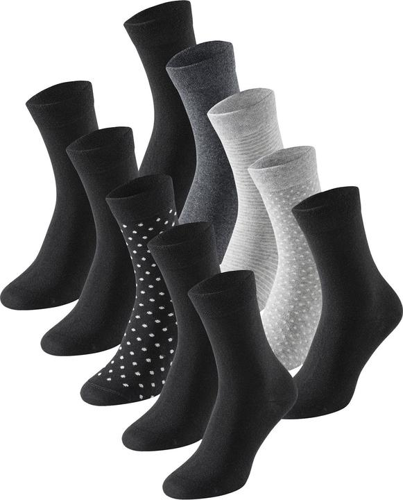 Schiesser Freizeitsocken Cotton Fit (10er Pack, 39 - 42)