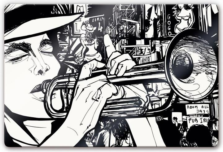 Immagine prodotto Trenddeko Il suono di un musicista di strada (60 x 40 cm)