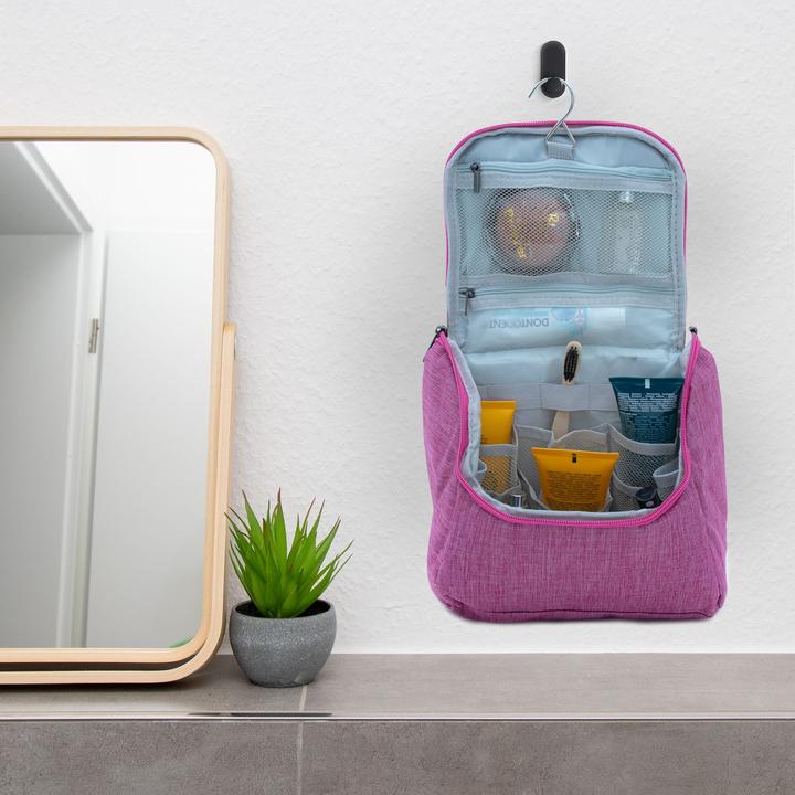 Actual product image Intirilife Cosmetic Travel Bag in PINK