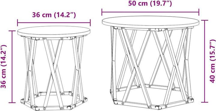 Image du produit vidaXL Moderner Beistelltisch