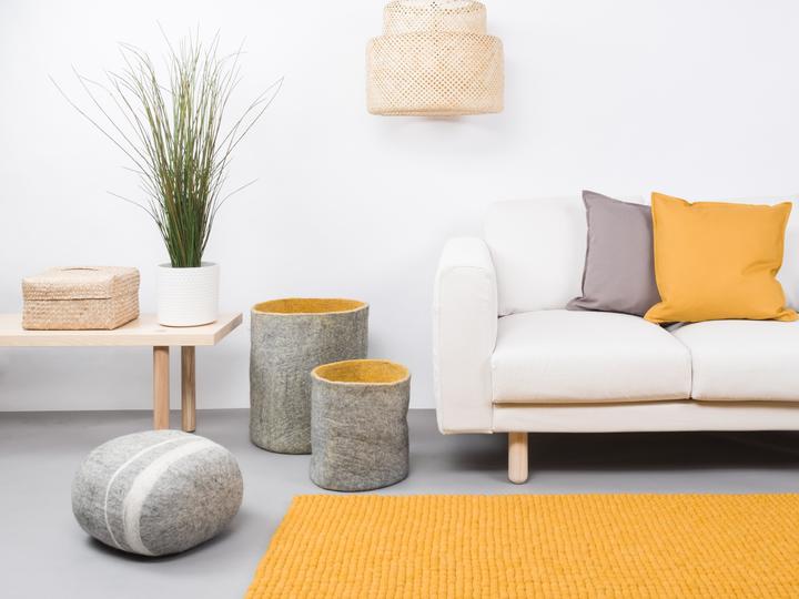 Immagine prodotto Myfelt Klara Felt Ball Rug angolare (70 x 100 cm)