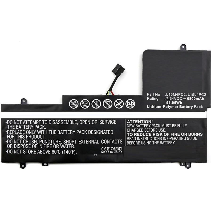 CoreParts Laptop Battery for Lenovo (1 Zellen, 6800 mAh), Notebook Akku, Schwarz