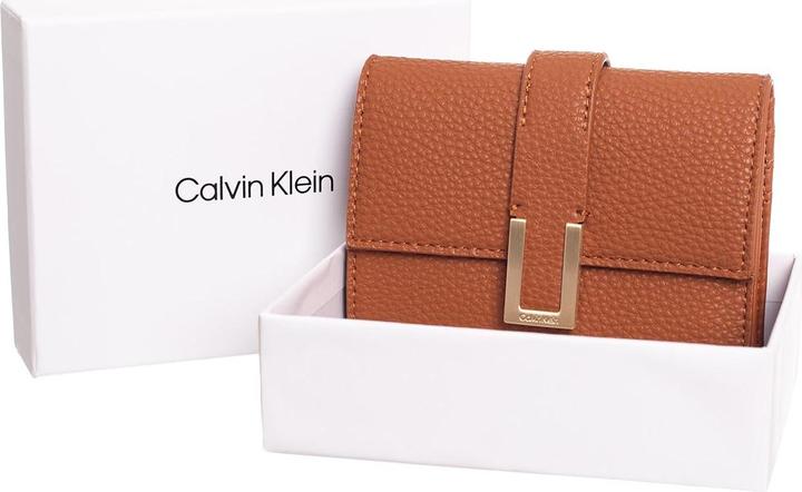 Produktbild Calvin Klein Damen Geldbeutel Ck Must Plus Trifold Wallet Medium Gross, Braun (Cognac), Einheitsgrösse