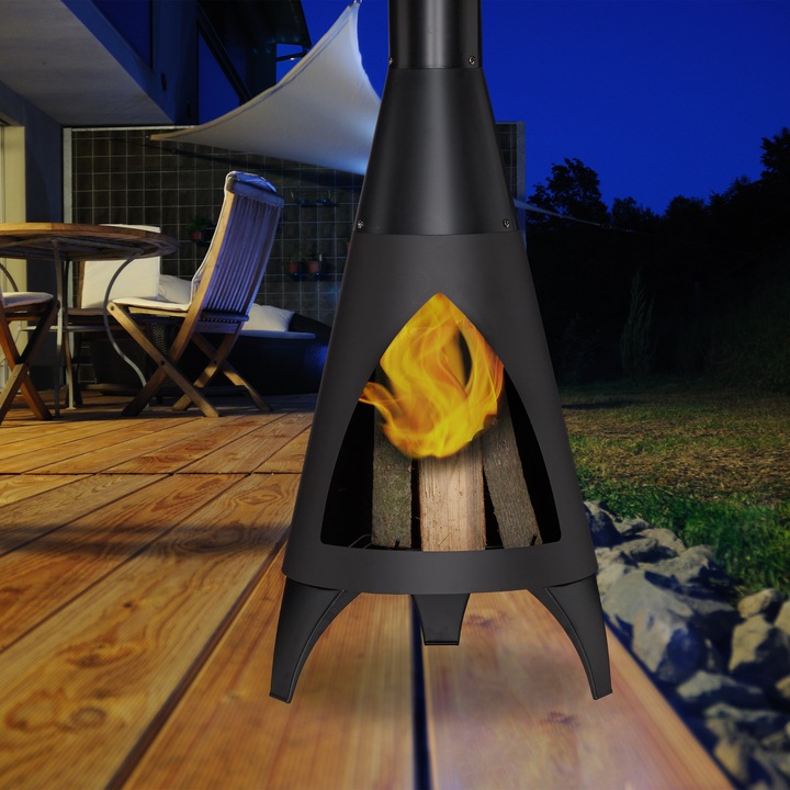 Actual product image Relaxdays Patio Heater with Poker