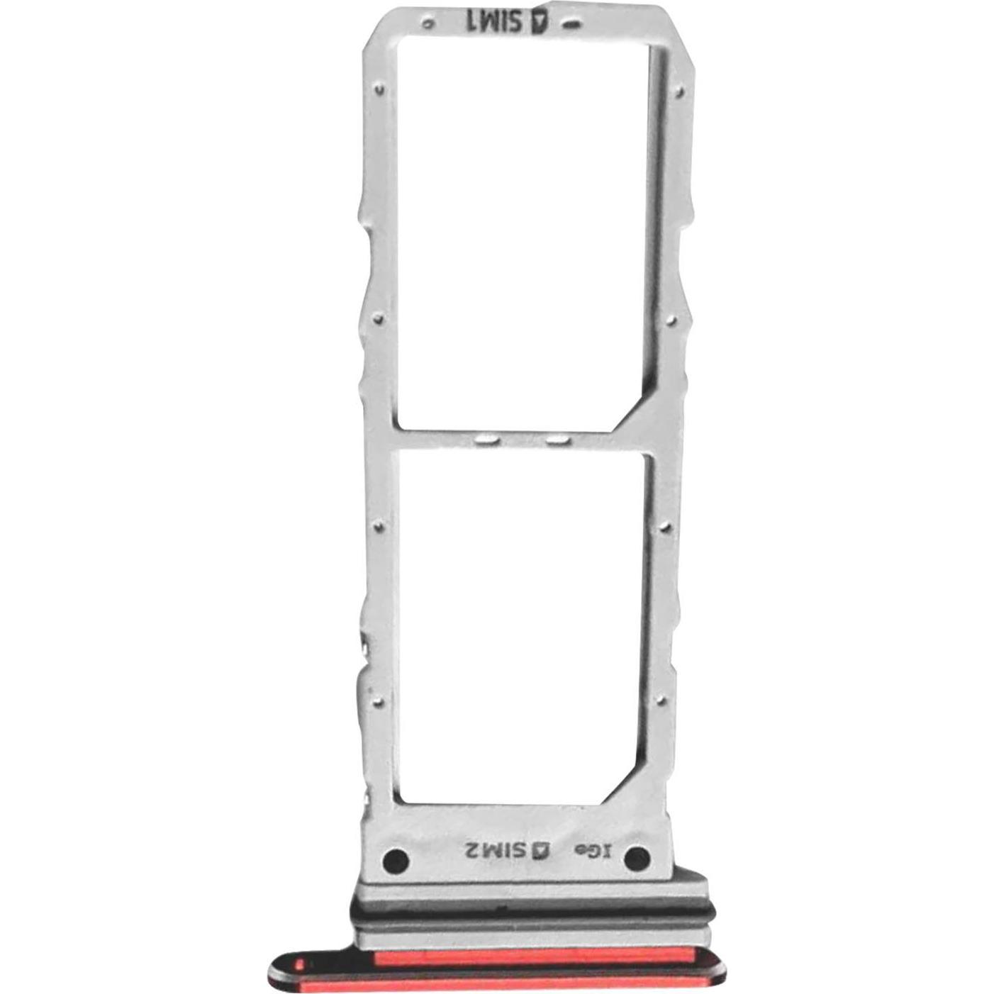 Clappio Ersatz SIM-Halter (SIM-Halterung, Galaxy Note 10), Mobilgerät Ersatzteile, Rot