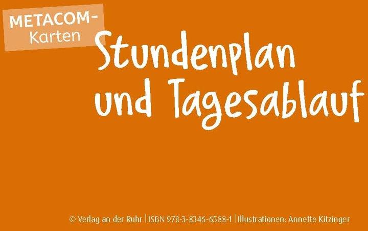 Produktbild METACOM-Karten: Stundenplan und Tagesa (Deutsch)