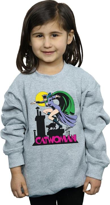 Produktbild Catwoman Text Logo Sweatshirt Mädchen (140, 146)