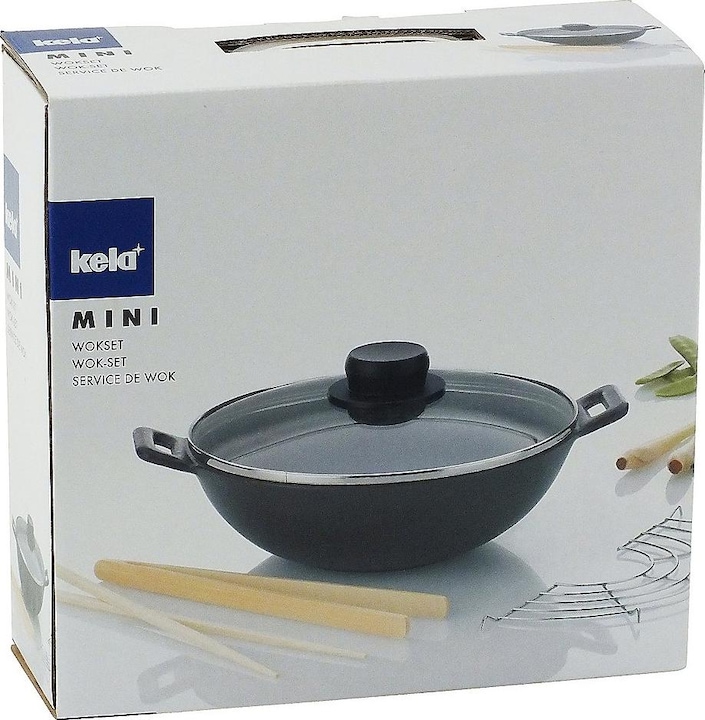 Produktbild Kela Wok Mini (24 cm, Wok Pfanne, Gusseisen)