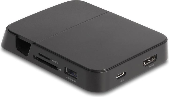 Produktbild Delock Smartphone Dockingstation 4K mit integrierter Halterung (USB-C, 4 Ports)