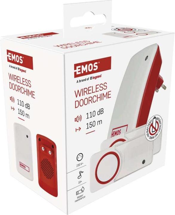 Image du produit Emos Drahtlose Türklingel P5750.2T