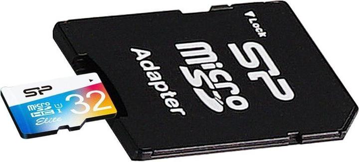 Actual product image Silicon Power Elite (32 GB, microSDHC, U1, UHS-I)