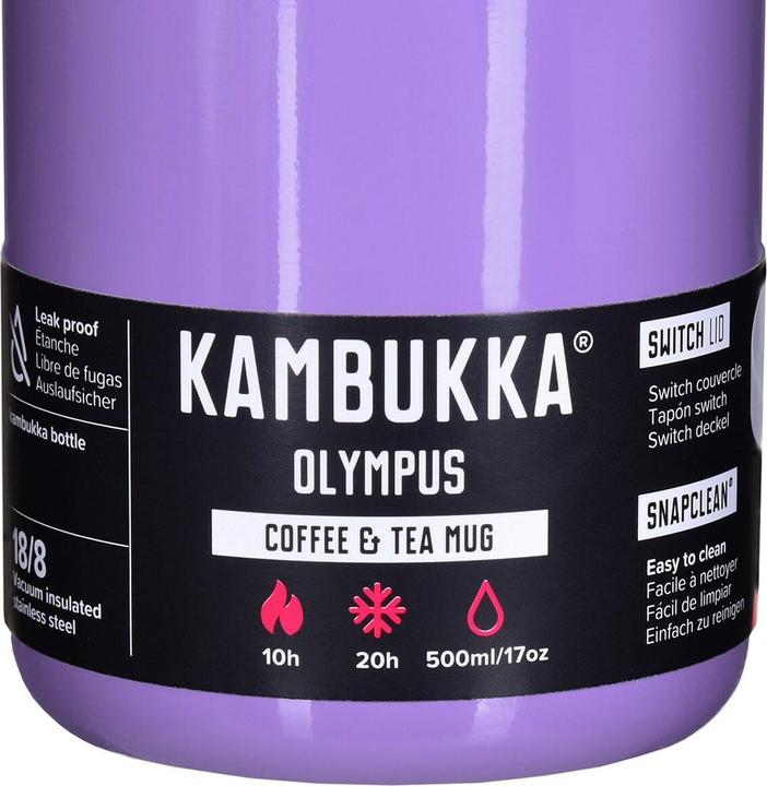 Actual product image Kambukka kubek termiczny Olympus 500ml - Violet (0.50 l)
