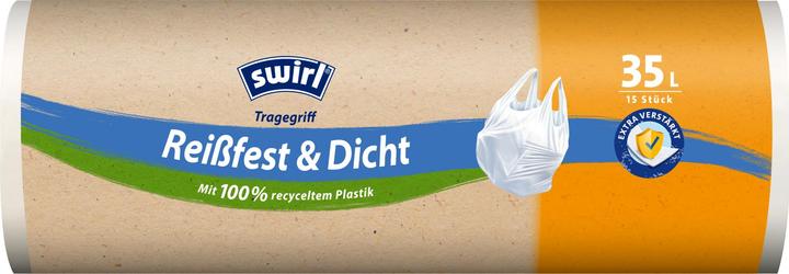 Actual product image Swirl Carry handle bin liner tear & seal 35l 15pcs. (15 x, 35 l)