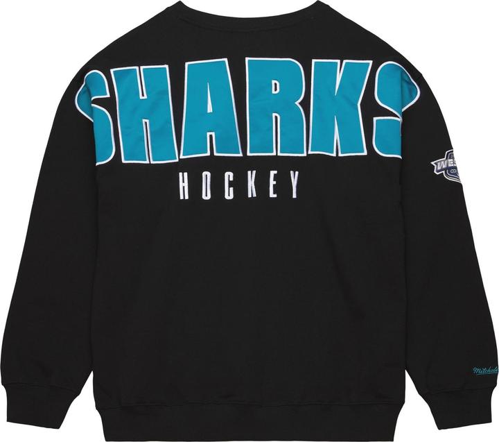 Produktbild Mitchell & Ness Fashion Fleece Pullover San Jose Sharks - M (M)