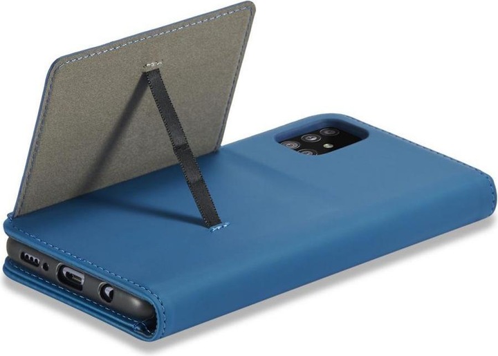 Produktbild Hurtel Magnet Card Case Case for Xiaomi Redmi Note 11 Pouch Card Wallet Card Holder Blue (Xiaomi Redmi Note 11)