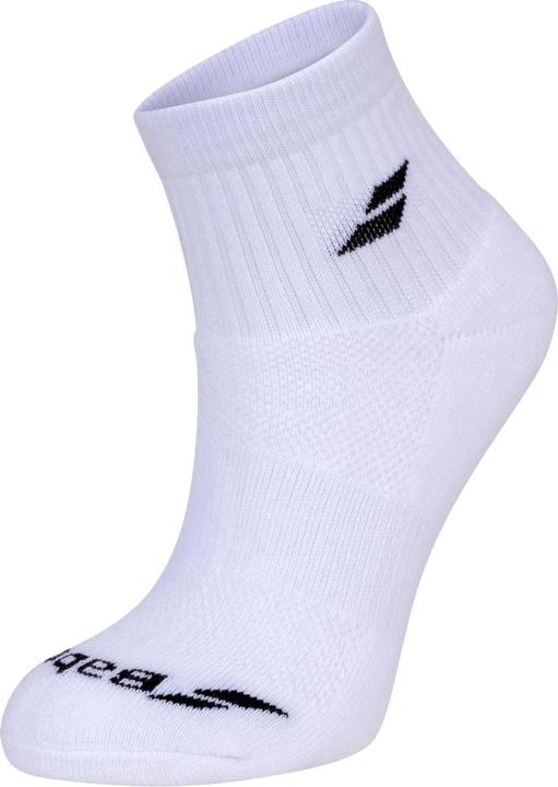 Actual product image Babolat Quarter Socks White (3x) (39, 42)