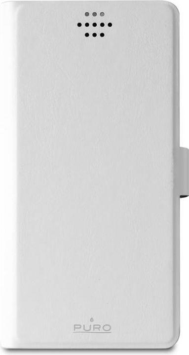 Actual product image Puro Uniwallet Bi-Color - Universal 360 ° swivel case with card slots, dydis XXL (balta) (Universal)