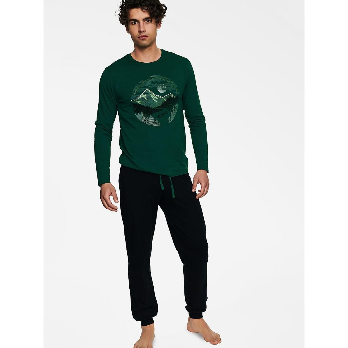 Henderson, Herren, Pyjama, Pyjama, Grün, (XL)