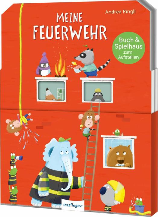 Buch & Spielhaus zum Aufstellen: Meine Feuerwehr (Deutsch)