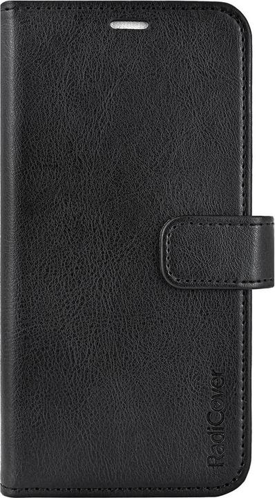 Radicover Flipcov Anti Radiation RFID 3 card MagS iPhone 16 Pro Black PU (Apple iPhone 16 Pro)
