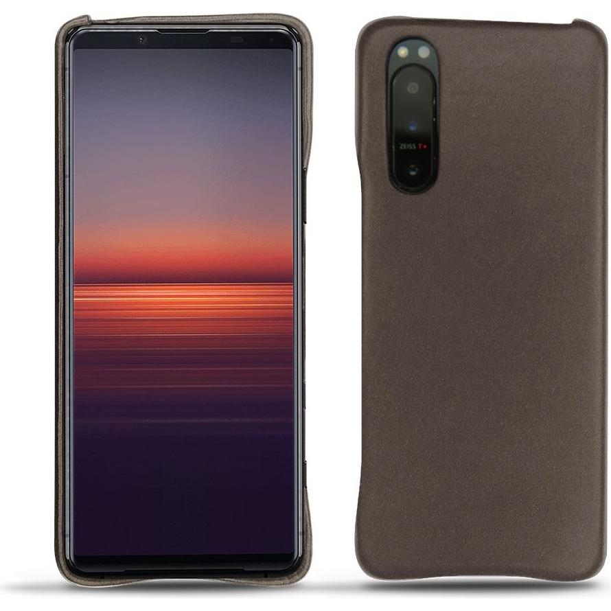 Noreve Lederschutzhülle (Sony Xperia 5 II), Smartphone Hülle, Grau