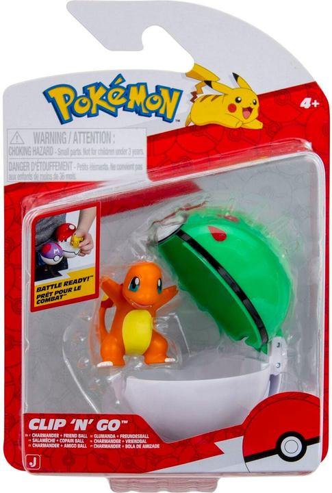 Actual product image Pokémon - Clip N Go Charmander with Friend Ball (PKW4162)