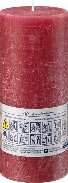 Produktbild dm Profissimo Rustikkerze bordeaux 160/68