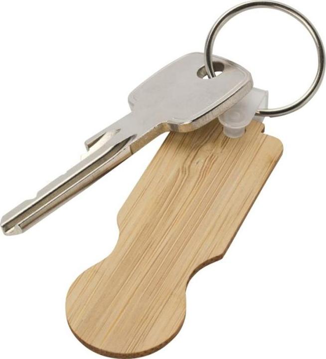 Actual product image Generic Ronan Bambus Einkaufswagenschlüssel