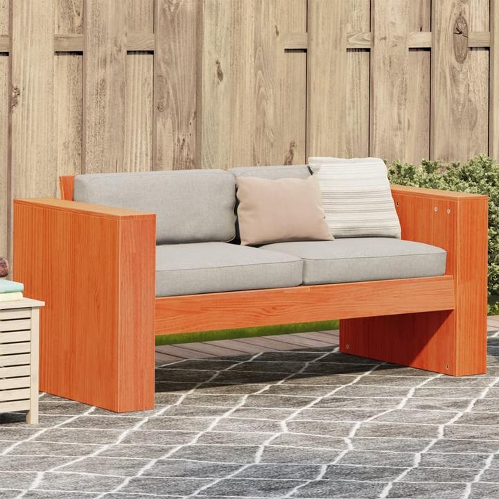 Actual product image vidaXL Garden sofa 3-seater