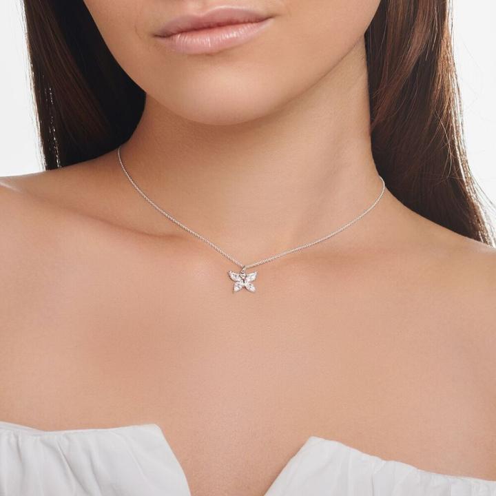 Produktbild Thomas Sabo Kette Schmetterling weisse Steine (925er Silber, 38 - 45 cm)