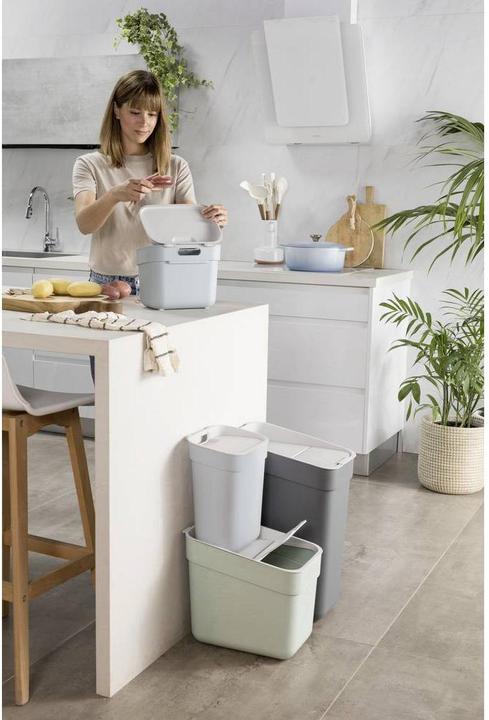 Actual product image Curver Kosz Do Segregacji śmieci 10l /Szarobłękitny/ Jasny Szary (10 l)