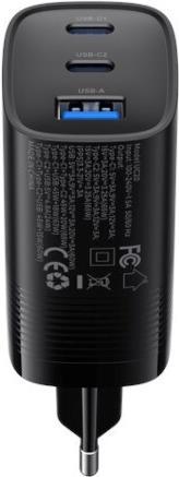 Immagine prodotto Havit UC20 - GaN 65 W Reiseladegerät mit drei Anschlüssen schwarz (65 W)