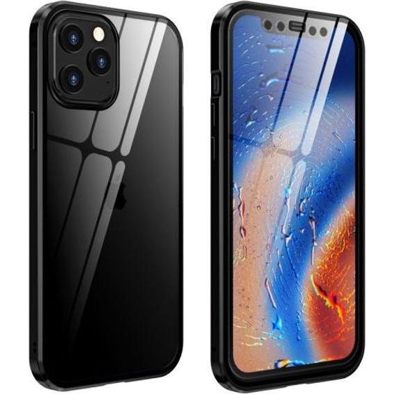 MU Classic 360 Grad Hülle mit Magnet-Technologie (Apple iPhone 12 mini), Smartphone Hülle, Schwarz