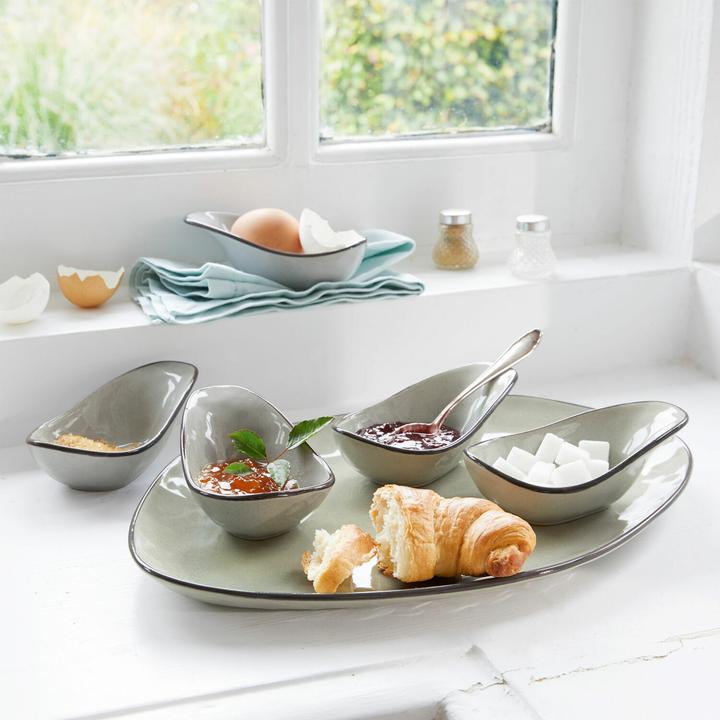 Produktbild Loberon Servierschälchen 6er Set Biarré grau