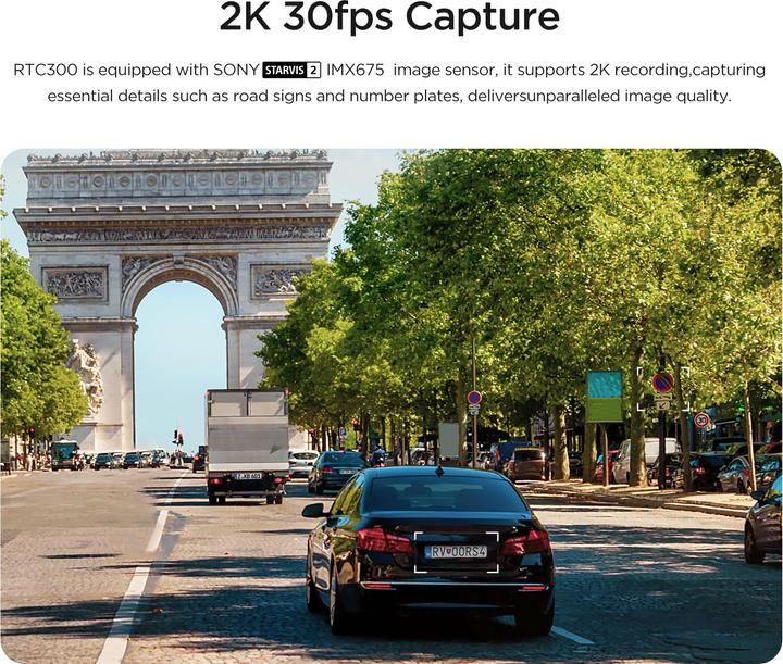 Actual product image Viofo A229 Plus/Pro rear telephoto camera RTC300