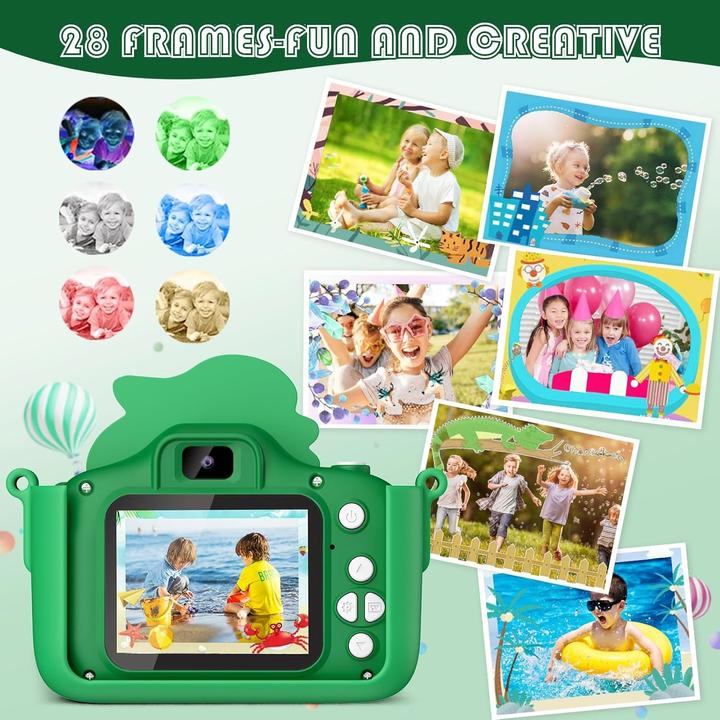 Actual product image Aissom Kinderkamera im Dinosaurierdesign