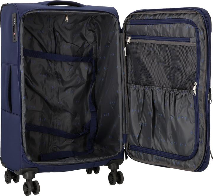 Immagine prodotto D&N Travel Line 9504 Carrello a 4 ruote M 67 cm con piega a espansione (67 l)