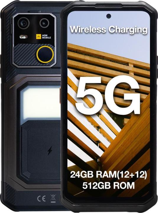 Actual product image Bea-Fon AGM MOBILE G3 Outdoor Smartphone 5G (512 GB, Black, 6.72", Dual SIM, 5G)