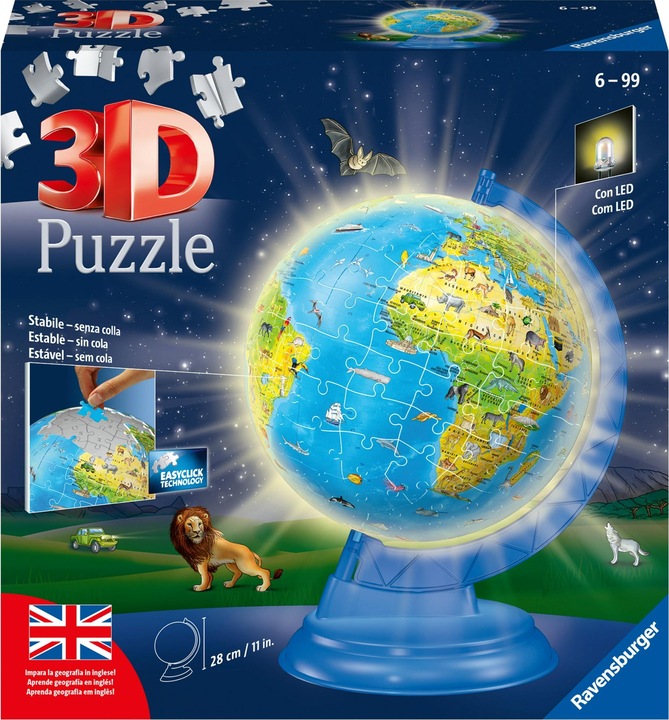 Immagine prodotto Ravensburger Puzzle 3D Globo Night Edition (180 pezzi)