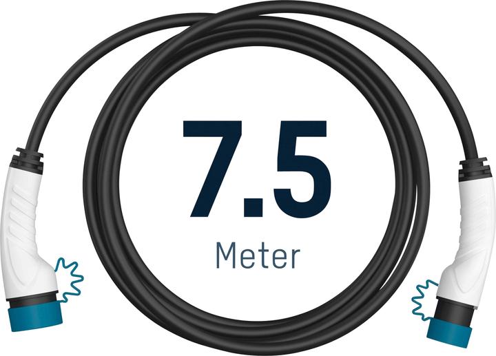 Actual product image Ansmann 1900-0120 Car Charging Cable 22kW Type2 7,5m (Type 2, 22 kW, 7.50 m)
