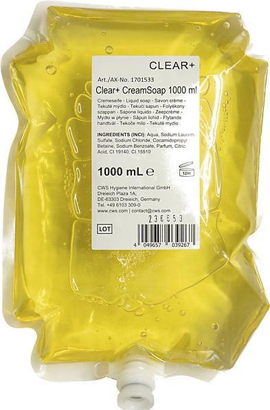 Actual product image CWS Cream soap Clear+ (Soap lotion, 1000 ml)