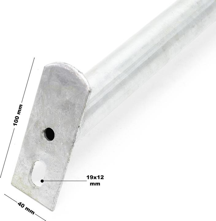 Immagine prodotto Wiltec Sturmanker Stahl 650x290mm Bodenanker Pfostenhalter Zaunhalter Gartenzaun