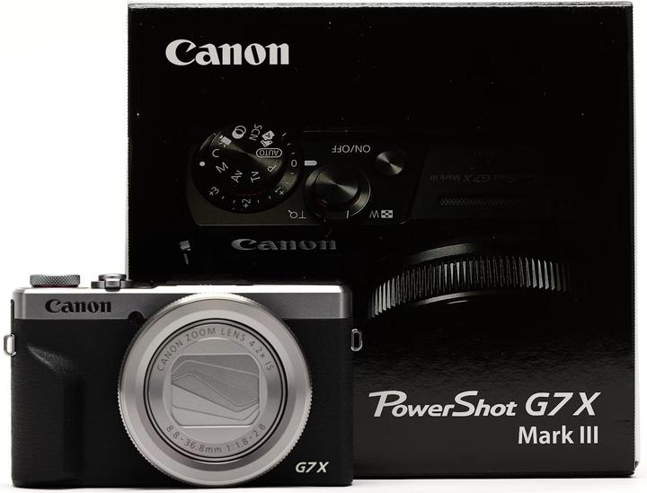 Immagine prodotto Canon PowerShot G7 X Mark III Camera 3638C001 Silver (US Model) (8.8 - 36.8 mm, 20.10 Mpx)