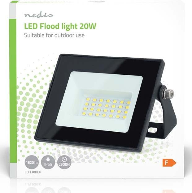 Immagine prodotto Nedis Proiettore LED - 4000 K - Flusso luminoso nominale: 1620 lm - 20 kWh - IP65-1.00 m - Classe (1620 lm, IP65)