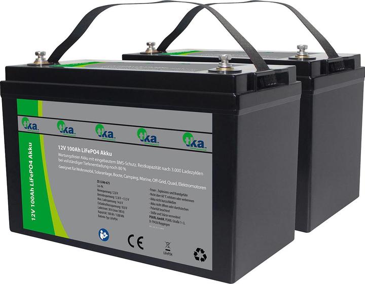 TKA Akku für Solaranlage (12.80 V, 100 Ah)